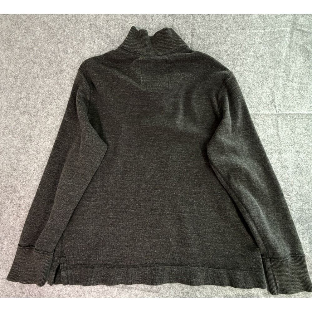 American Eagle Men's Charcoal Gray Mock Neck Pullover Sweater XL Preppy Money - Picture 8 of 8